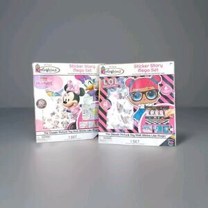 ColorForms Sticker Story Mega Set Minnie Mouse & LOL Surprise Bundle Xmas Gifts